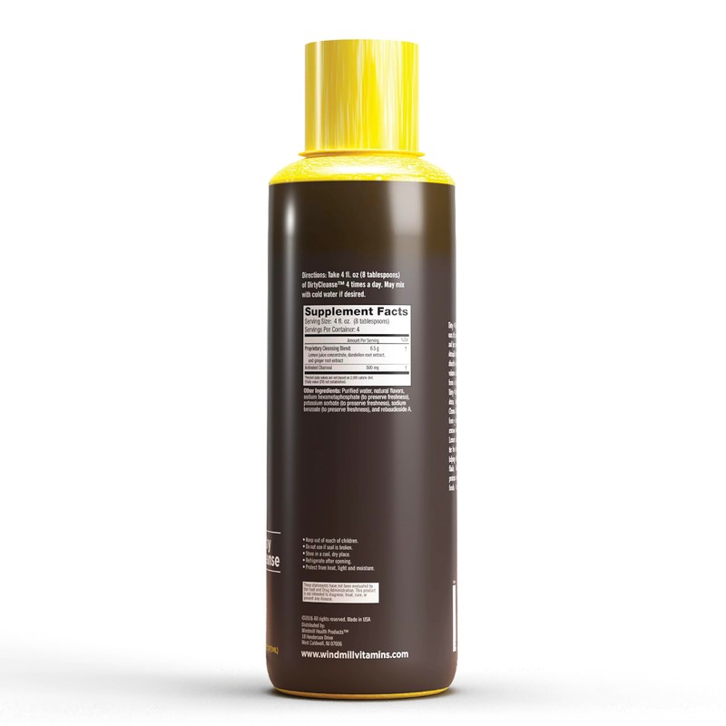 Dirty Cleanse Lemon Detox with Volcanic Charcoal with Ginger and