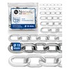 25-cm = 0,25-Meter 13-mm Thick Stainless Steel Chain V4A Short-Linked