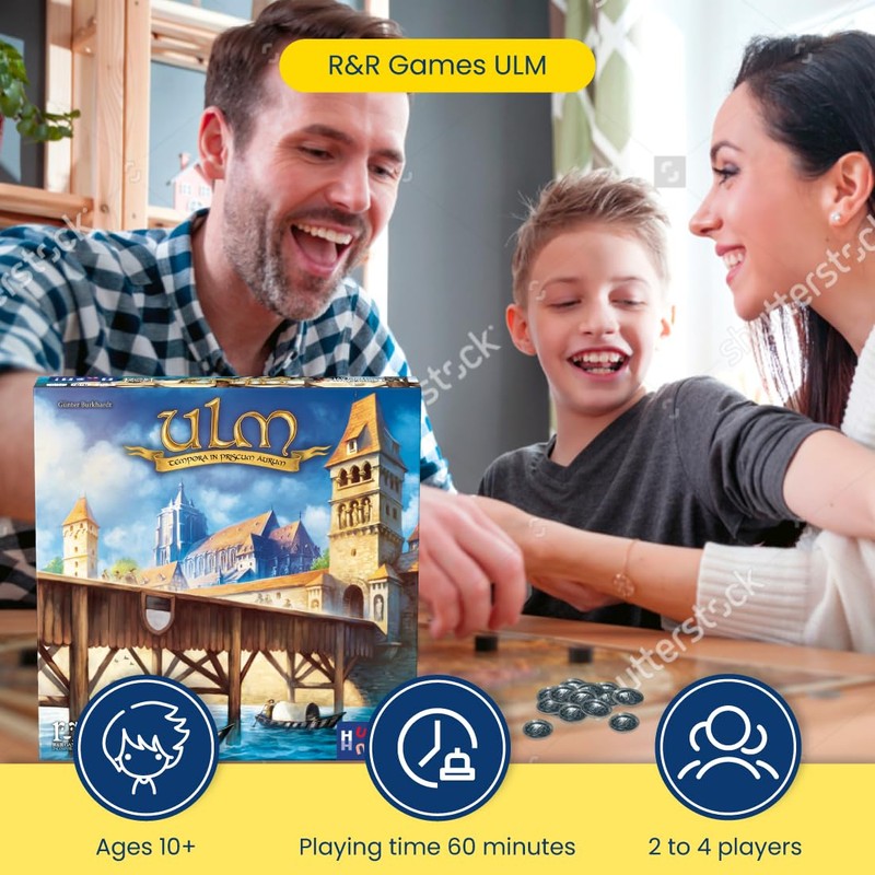R&R Games ULM, Family Board Game, Strategy Game for Teens