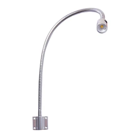 Hersi Reading Light Built-in Button Switch Minimalist Flexible Gooseneck LED Bed Lamp Headboard Wall Surface Mount for Bedroom/Living Room