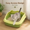 Small Cat Litter Box for Kittens – Semi-Closed Pet Toilet