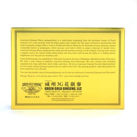 Green Gold Ginseng SKU PS 133-3 | Medium Bullet | American Ginseng Roots from Marathon County, WI | 3oz Box, B06XCDBTV9
