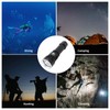 Diving Flashlight LED IPX8 Waterproof Infinitely Dimmable 100M 3000LM White