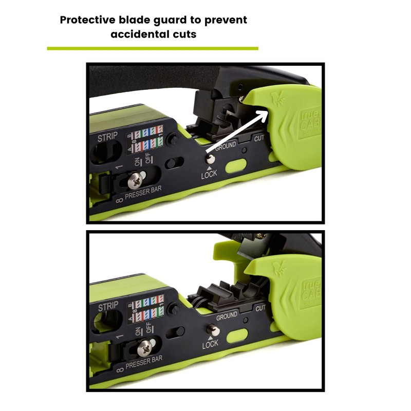 trueCABLE Crimp Tool for Pass Through RJ45 - All-in-One Ethernet