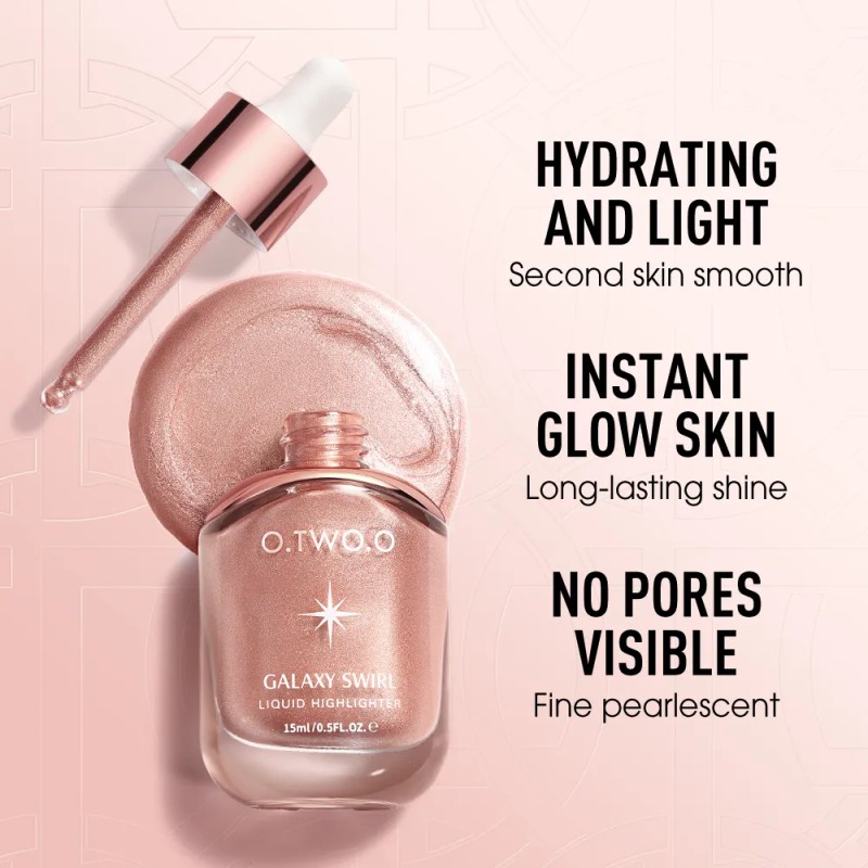 Iluminador Rubor O.two.o Iluminador Líquido Blush 03 Rose
