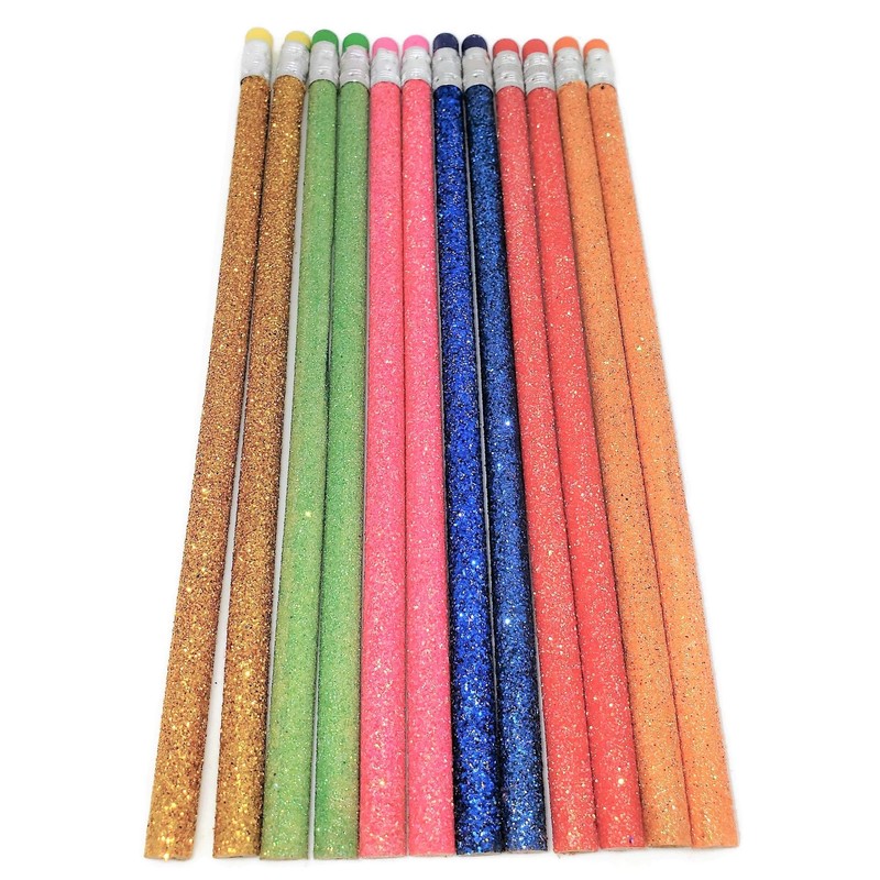 Sparkle Glitter Fun #2 Lead 7.5" Pencils (24 Pack) 6