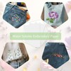 6Pcs Water Soluble Embroidery Paper, Dissolvable Stick and Stitch Embroidery