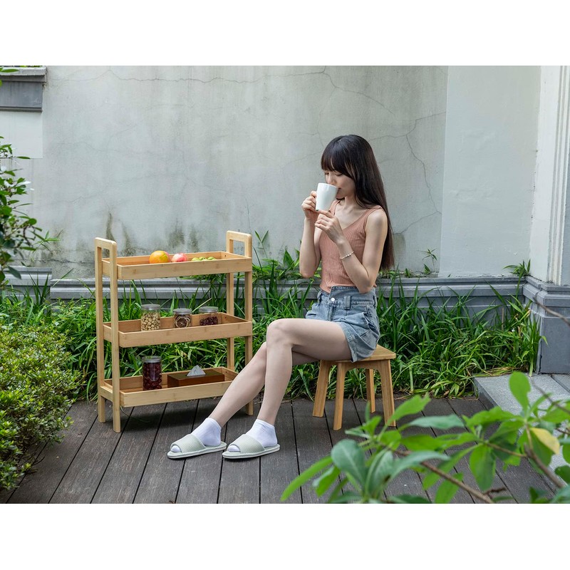 PELYN Wooden Step Stool for Kids & Adults – Small