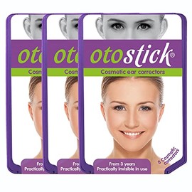 Otostick - Paquete de 3 correctores cosméticos discretos para orejas sobresalientes de 8 unidades - Productos correctivos para el cuidado de los oídos