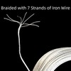 HRLORK 32.5 Feet (10m) Metal Braided Picture Hanging Wire -