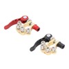2Pcs Battery Terminal Connectors Car Disconnect 4 Way Positive Negative