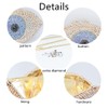 Chaliwini White Evning Bag Evil Eye Designer Bridal Clutch Purses
