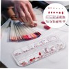 Healvian Nail Rhinestones Compartment Box of Nail Diamonds and Jewels