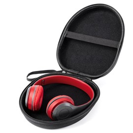 Durable Nylon Headphone Case Universal Size Compatible with Sony MDR-XFB950BT, MDRZX310, COWIN E7, Bose QC25, Grado SR80 - Black