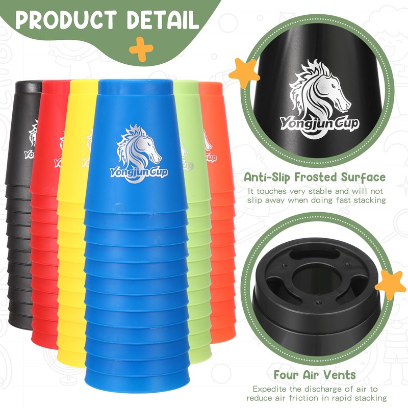 Libima 72 Pcs Sports Stacking Cups Set Stack Cup Party