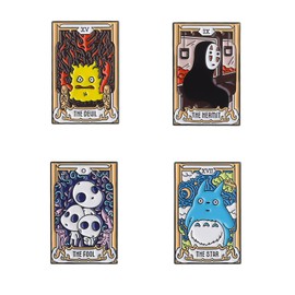 Anime Enamel Pins Set,Funny Brooch Pins for Backpack Jacket Clothes,Cartoon Lapel Badges,Button Aesthetic Pins Bulk (1)