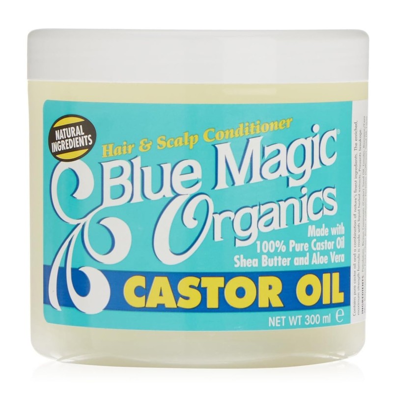 Blue Magic Originals Castor Oil 12 Ounce Jar (340g), 75610168105