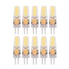 10Pcs AC/DC12-24V G4 COB LED Light Bulbs NOn Dimmable Silicone