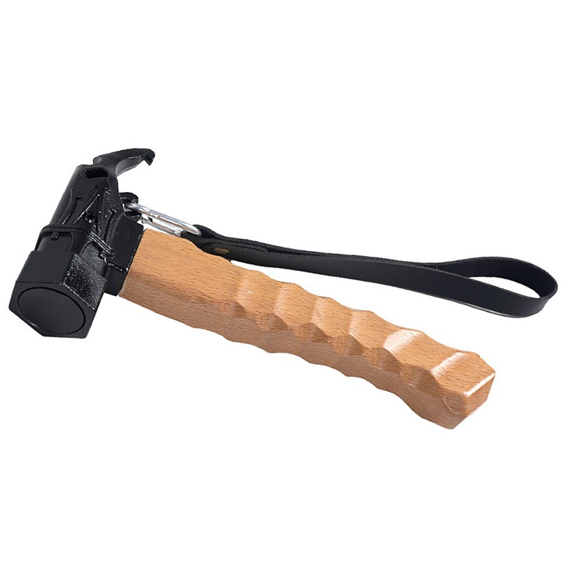 Camping Hammer Stainless Steel Tent Hammer Shock Absorbing Head Ergonomic