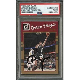 2016 Panini Donruss #41 Goran Dragic Signed Card AUTO PSA/DNA Slabbed Heat - Basketball Slabbed Rookie Cards