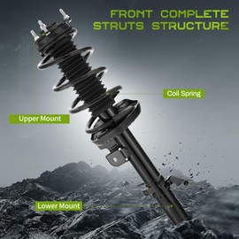 AUTOSAVER88 Front Complete Struts Shocks and Coil Spring Assembly Compatible with 2016-2022 Pilot