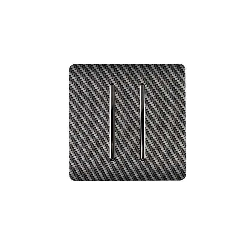 Trendi Switch 2 Gang Retractive Home Automation Switch in Carbon