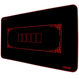 Comie 70 x 35 inch Texas Hold'em Poker Mat,4MM Thickness Portable Poker Table Top with Hemmed Edges,Water Repellent, Professional Casino Grade Poker Mat for Theme Party,Poker Night,Holiday Gatherings.