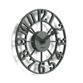 JONES CLOCKS Lighthouse Wall Clock | Sculptural Skeletonized Clock | Green | Elegant Raised Numbers | Decorative Design Ideal for Kitchen, Living Room or Bedroom