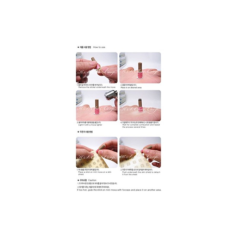 Kang HWA Stick-On Mini Moxa - Red