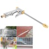 High Pressure Water Spray Gun Long Hose Brass Nozzle Adjustable