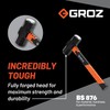 Groz Engineers’ Hammer with Fiberglass Handle | Lightweight and Tough