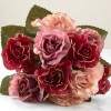 Factory Direct Craft Blush Artificial Rose Bush | 2 Pieces