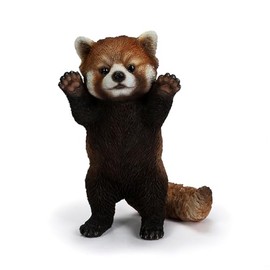 Uvia H23226 Red Panda Hand Raising Doll Figurine, 5.1 x 3.5 x 3.5 inches (13 x 9 x 9 cm), Animal