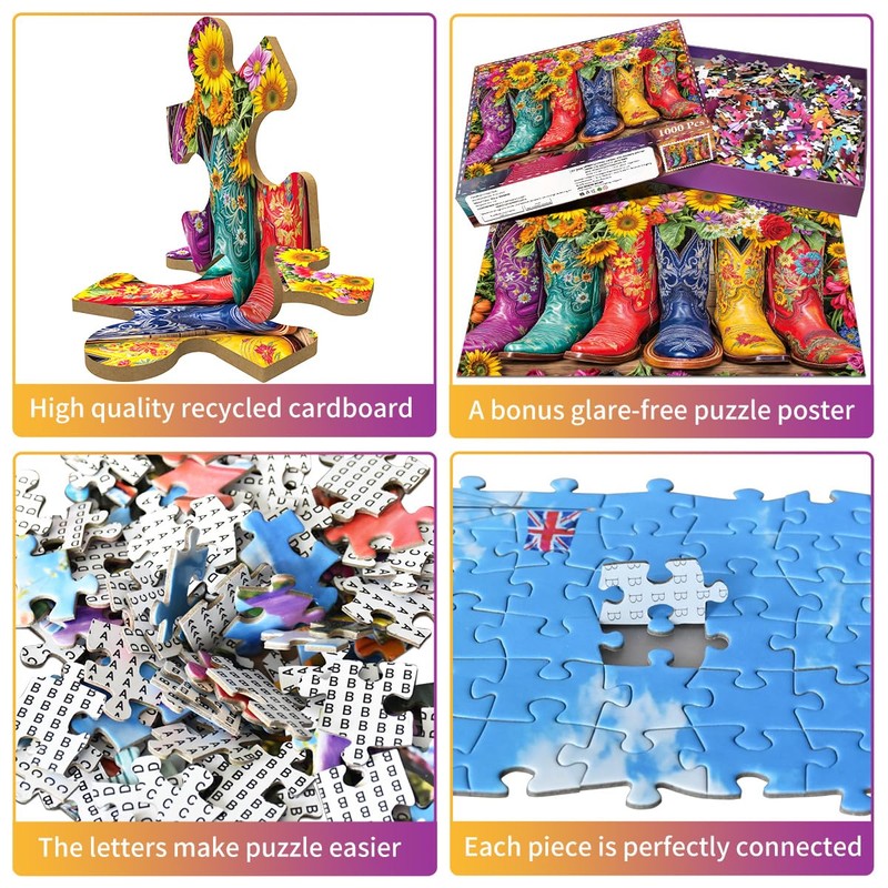 Puzzle 1000 Pieces for Adults, Classic Educational Game, Beautiful Flower