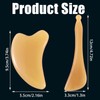 2 Pcs Gua Sha Massage Stones Tool,Natural Resin Scrapers for