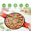 NutriChef 13-Inch Flat Cast Iron Pizza Pan - Versatile Pre-Seasoned
