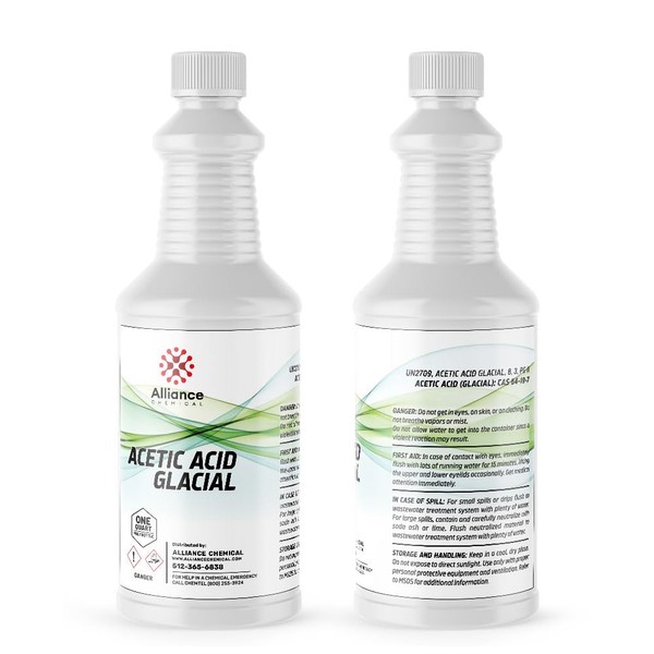 Acetic Acid Glacial Technical - 2 Quarts: High Purity Multi-Use