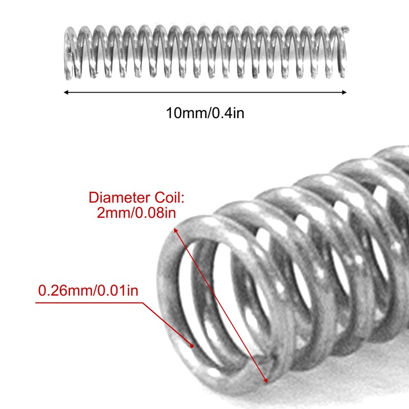 GUNGY Compression Spring Stainless Steel Spring Compression Springs 10 mm