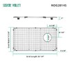 Serene Valley Sink Bottom Grid 28-1/4" x 14-3/8", Side Drain