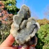 80-120g Natural Druzy Black Sphalerite Quartz Cluster Healing Mineral Specimens