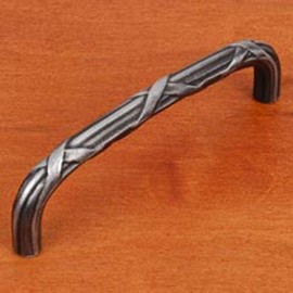 RK International RKI C Distressed Nickel R.K. International CP 857 DN 5" Center Lines and Crosses Pull