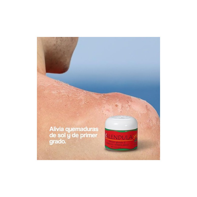 Pomada Natural de Caléndula 60g - Altamente Concentrada. Cictrizante para