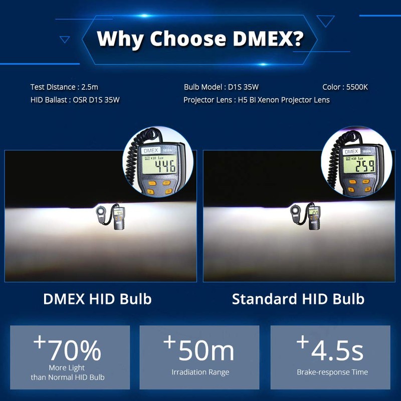DMEX D1S Xenon HID Headlight Bulbs 4300K Warm White 35W
