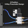 Baomain 4V210-08 Pneumatic Solenoid Valve Kit, 24V DC 5/2 Way