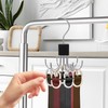 Niuoppy 360°Swivel Belt Hanger for Wardrobe, Belt Hangers for Men,
