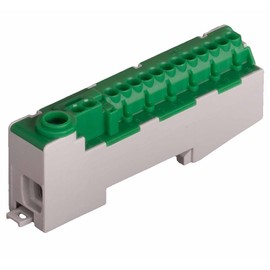 Pollmann Protective Conductor Terminal PE 14-S, Green, Pack of 1