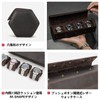 Contact's family Hexagon Genuine Leather Watch Roll Watch Storage Box