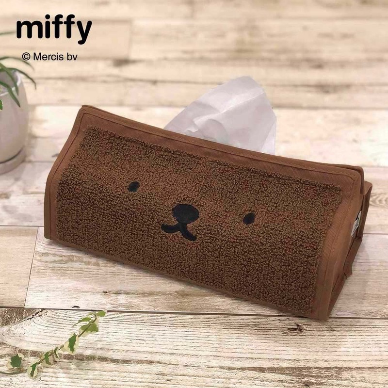 tente x Dick Bruna Tissue Case Boris (Brown) [miffy Tente