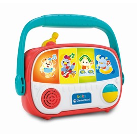 Clementoni Baby Radio - Electronic Music Toy with Animal Sounds, Light & Melodies - Educational Toy to Promote Perception & Motor Skills - For Toddlers from 6 Months - 17525