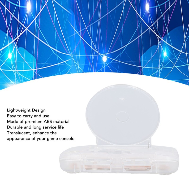 Console Replacement Shell Translucent Retro Console Case for PS1 for